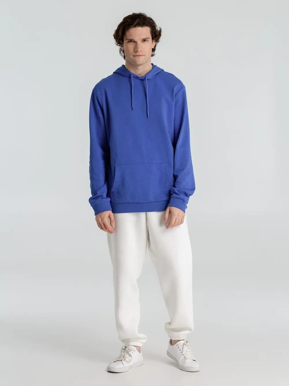 Толстовка с капюшоном унисекс Hoodie, ярко-синий меланж, размер XS заказать онлайн с вашим дизайном на заказ в Москве и области