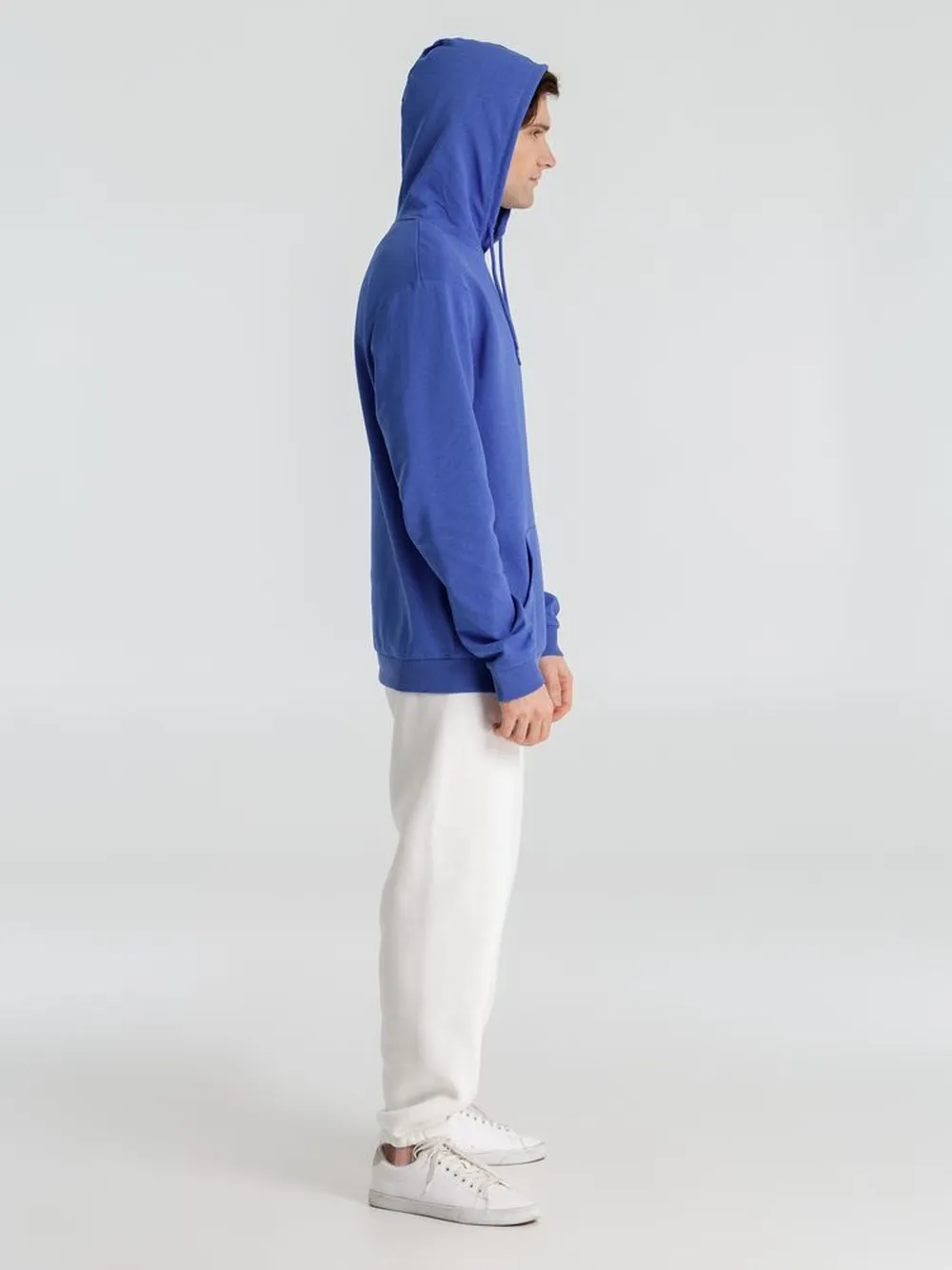 Толстовка с капюшоном унисекс Hoodie, ярко-синий меланж, размер XS заказать онлайн с вашим дизайном на заказ в Москве и области