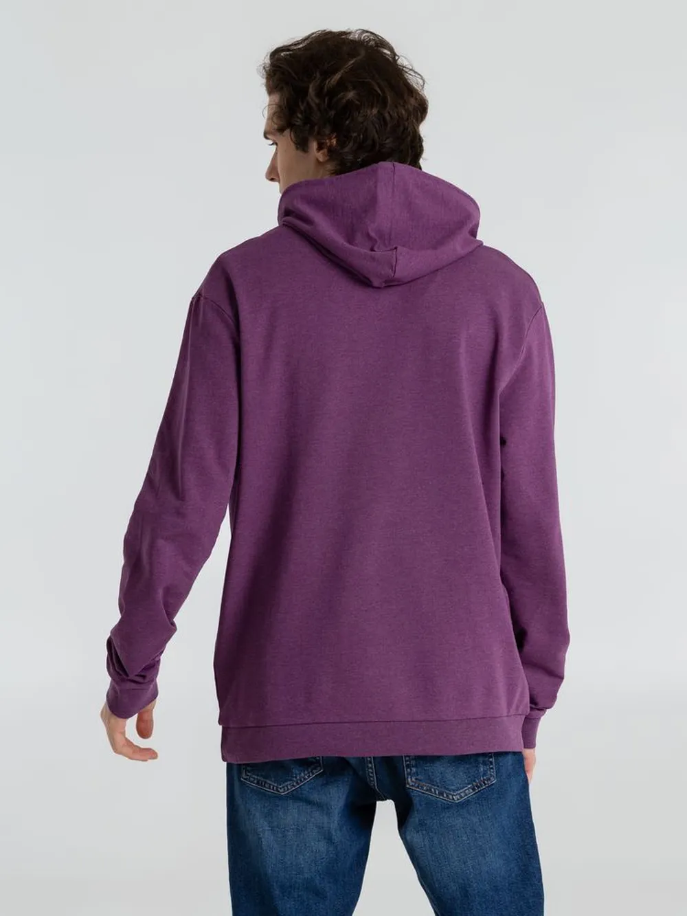 Толстовка с капюшоном унисекс Hoodie, фиолетовый меланж заказать онлайн с вашим дизайном на заказ в Москве и области