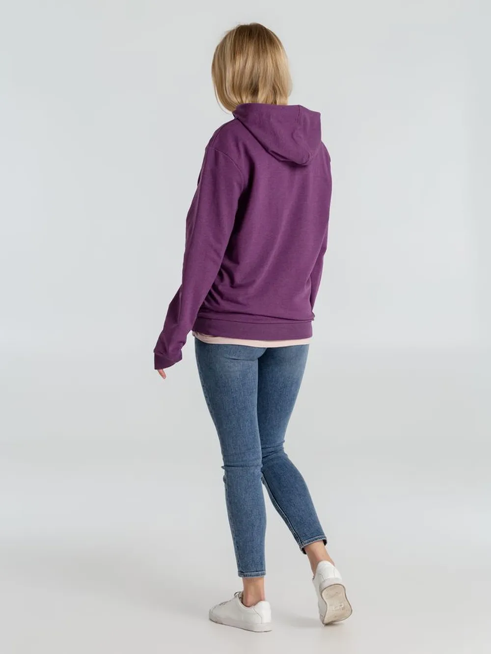 Толстовка с капюшоном унисекс Hoodie, фиолетовый меланж заказать онлайн с вашим дизайном на заказ в Москве и области