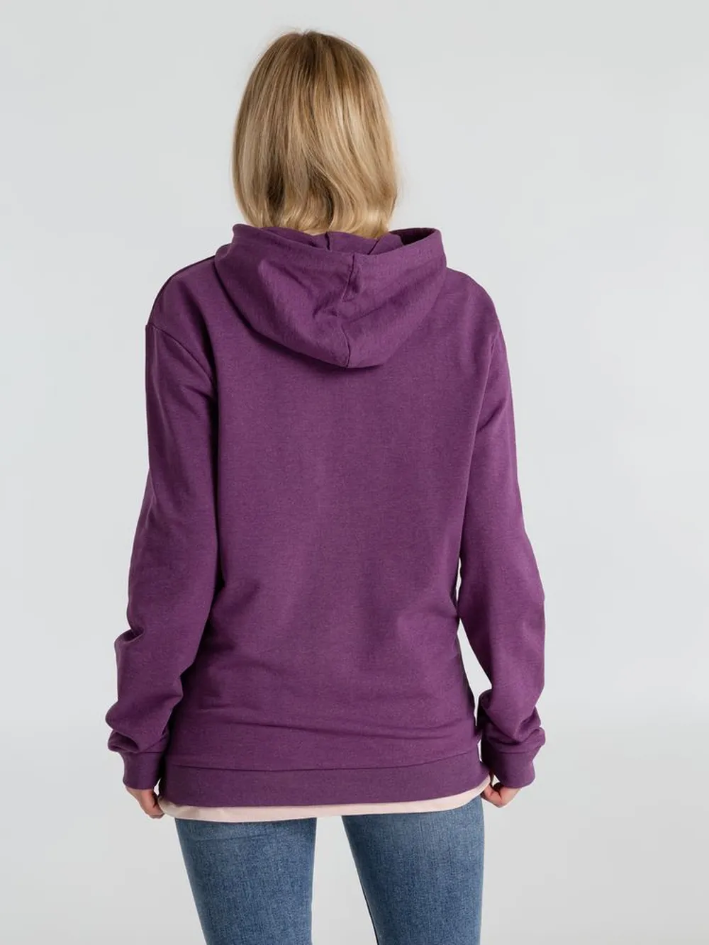 Толстовка с капюшоном унисекс Hoodie, фиолетовый меланж заказать онлайн с вашим дизайном на заказ в Москве и области
