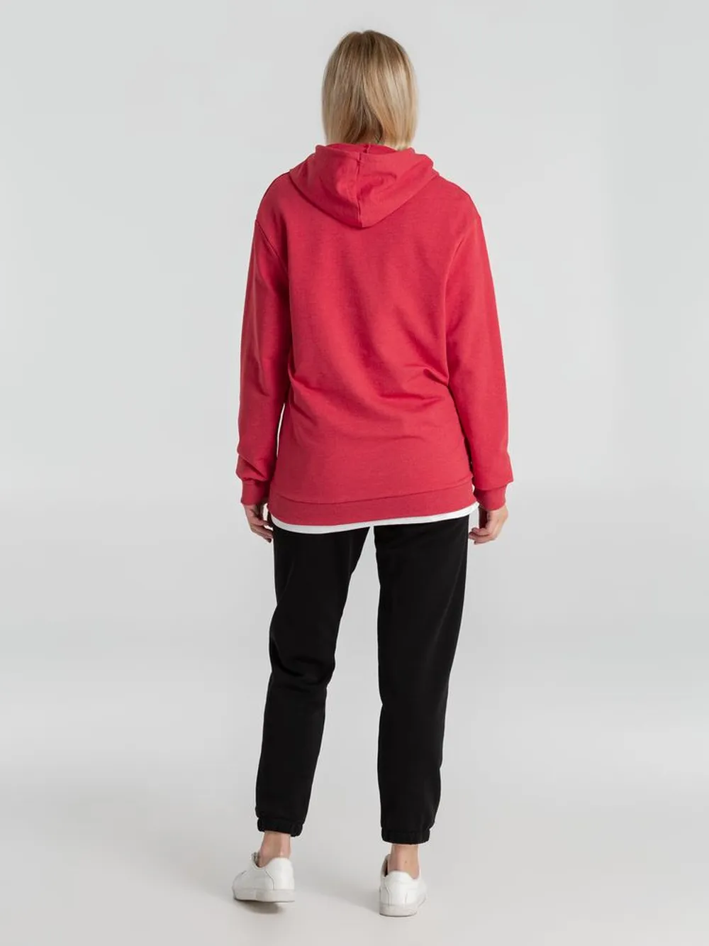 Толстовка с капюшоном унисекс Hoodie, красный меланж, размер XXL заказать онлайн с вашим дизайном на заказ в Москве и области
