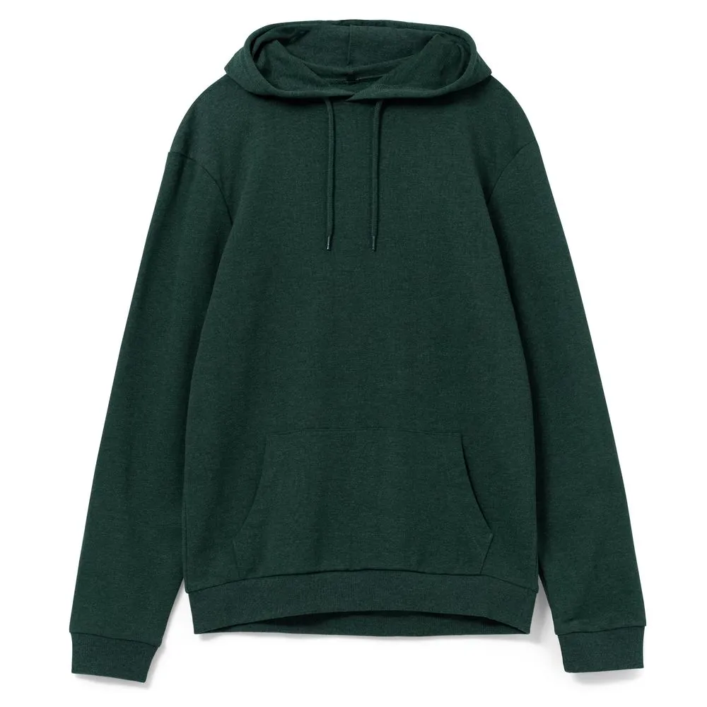 Толстовка с капюшоном унисекс Hoodie, темно-зеленый меланж заказать онлайн с вашим дизайном на заказ в Москве и области