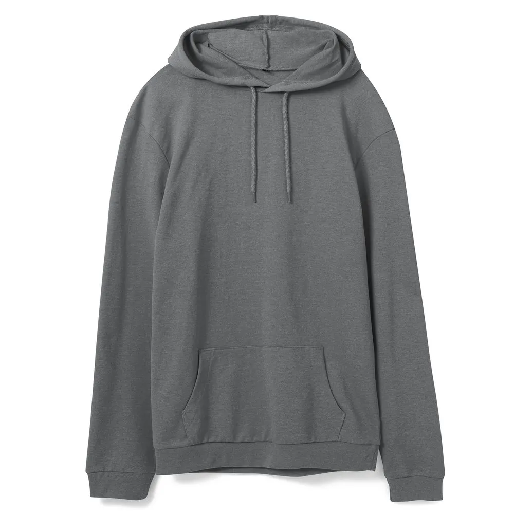 Толстовка с капюшоном унисекс Hoodie, серая (стальная) заказать онлайн с вашим дизайном на заказ в Москве и области