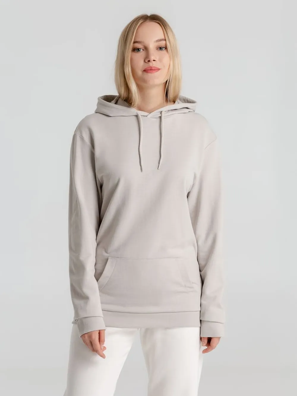 Толстовка с капюшоном унисекс Hoodie, дымчато-серая, размер XS заказать онлайн с вашим дизайном на заказ в Москве и области