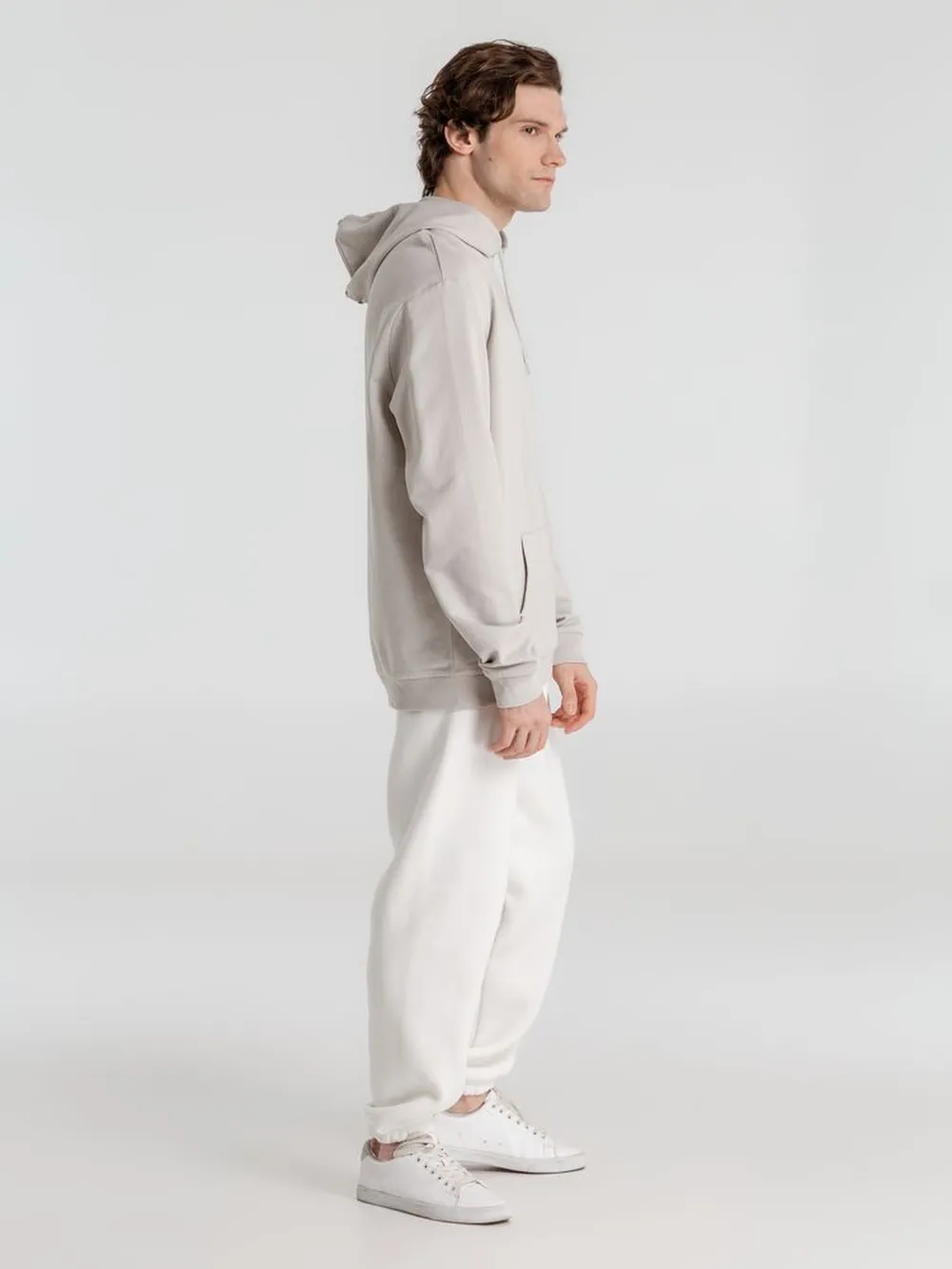 Толстовка с капюшоном унисекс Hoodie, дымчато-серая, размер XS заказать онлайн с вашим дизайном на заказ в Москве и области