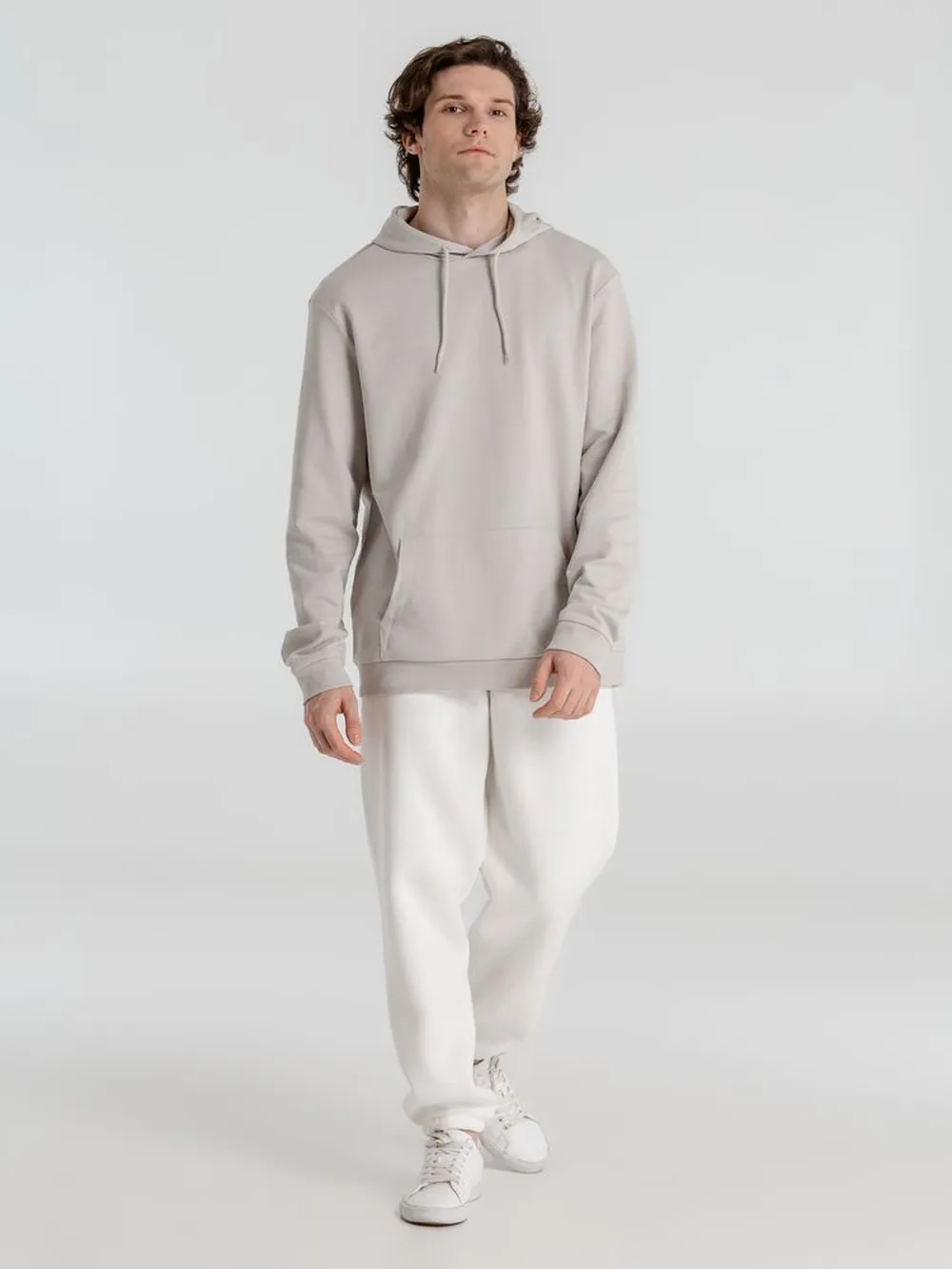 Толстовка с капюшоном унисекс Hoodie, дымчато-серая, размер XS заказать онлайн с вашим дизайном на заказ в Москве и области