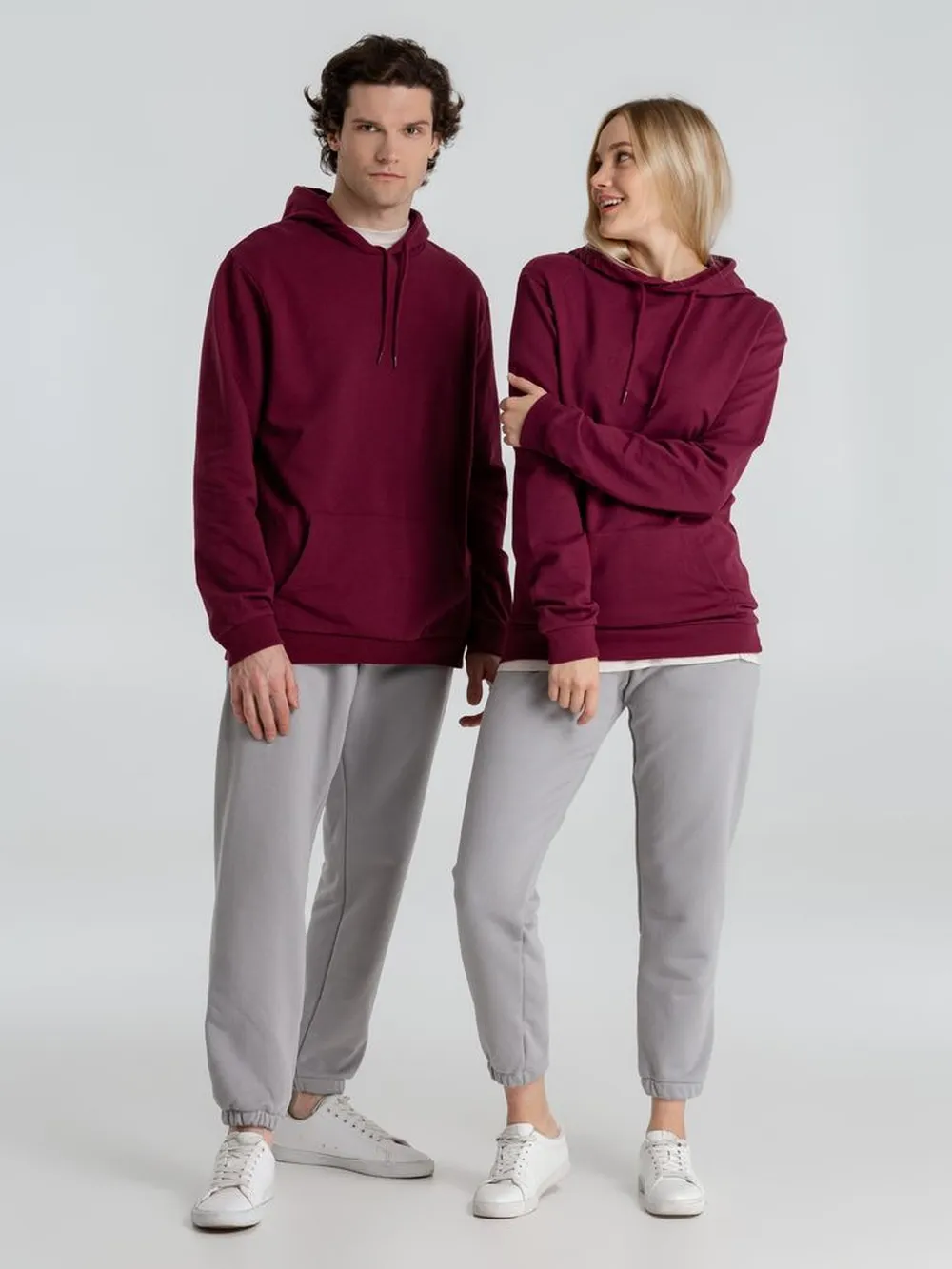 Толстовка с капюшоном унисекс Hoodie, бордовая, размер 3XL заказать онлайн с вашим дизайном на заказ в Москве и области