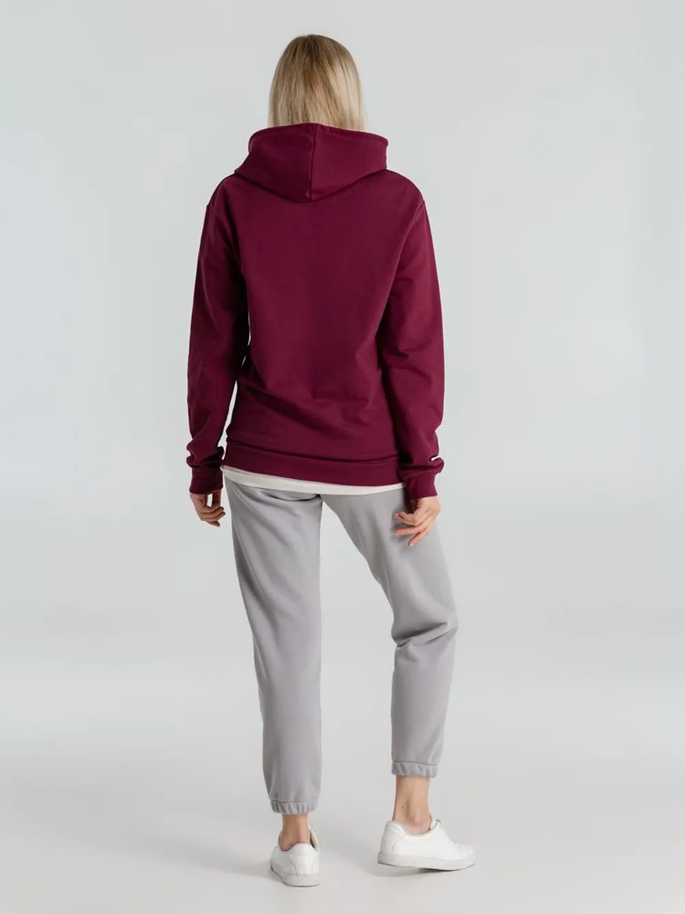 Толстовка с капюшоном унисекс Hoodie, бордовая, размер 3XL заказать онлайн с вашим дизайном на заказ в Москве и области