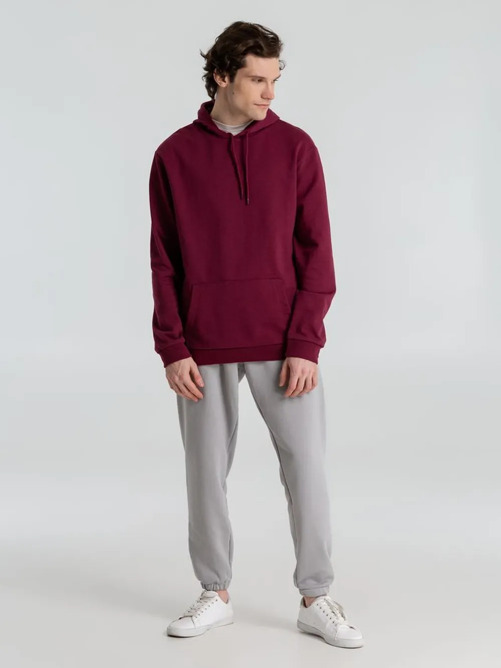 Толстовка с капюшоном унисекс Hoodie, бордовая, размер 3XL заказать онлайн с вашим дизайном на заказ в Москве и области