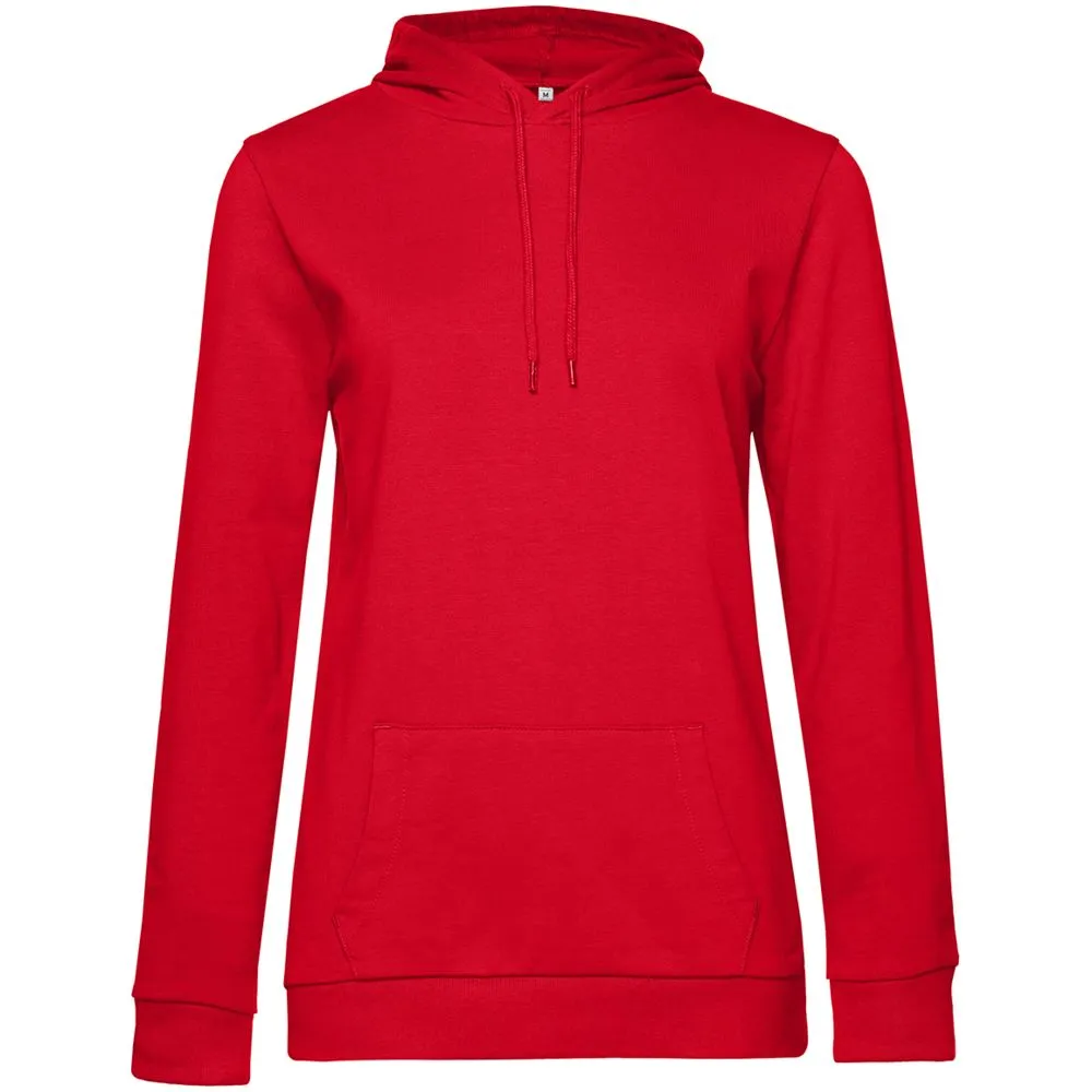 Толстовка с капюшоном женская Hoodie, красная заказать онлайн с вашим дизайном на заказ в Москве и области