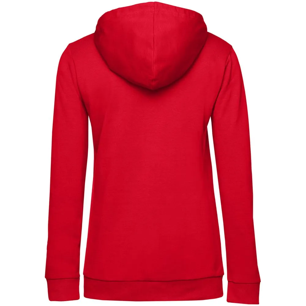 Толстовка с капюшоном женская Hoodie, красная заказать онлайн с вашим дизайном на заказ в Москве и области