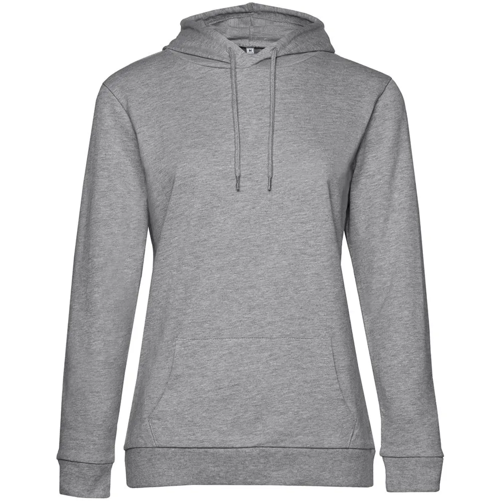 Толстовка с капюшоном женская Hoodie, серый меланж заказать онлайн с вашим дизайном на заказ в Москве и области
