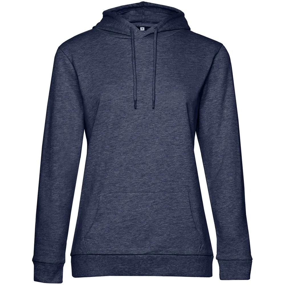 Толстовка с капюшоном женская Hoodie, синий меланж, размер XS заказать онлайн с вашим дизайном на заказ в Москве и области