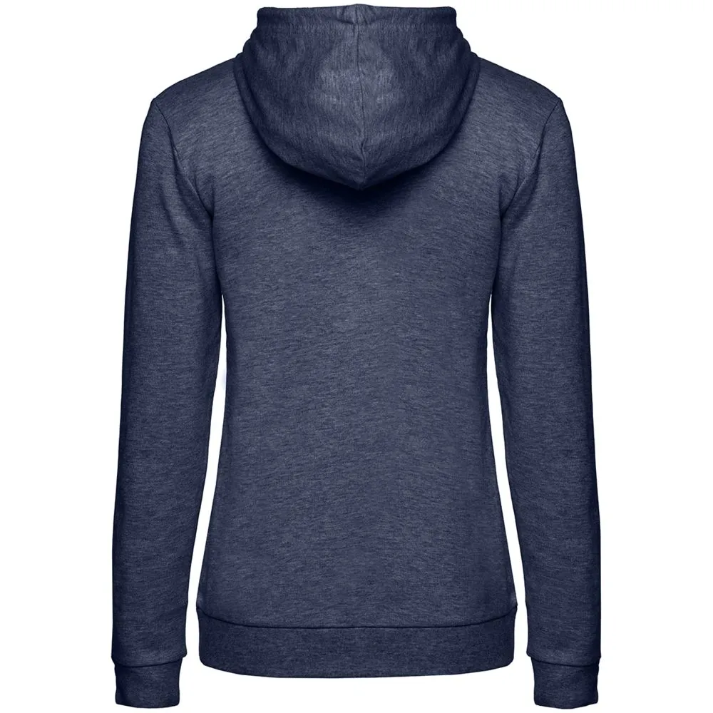 Толстовка с капюшоном женская Hoodie, синий меланж, размер XS заказать онлайн с вашим дизайном на заказ в Москве и области