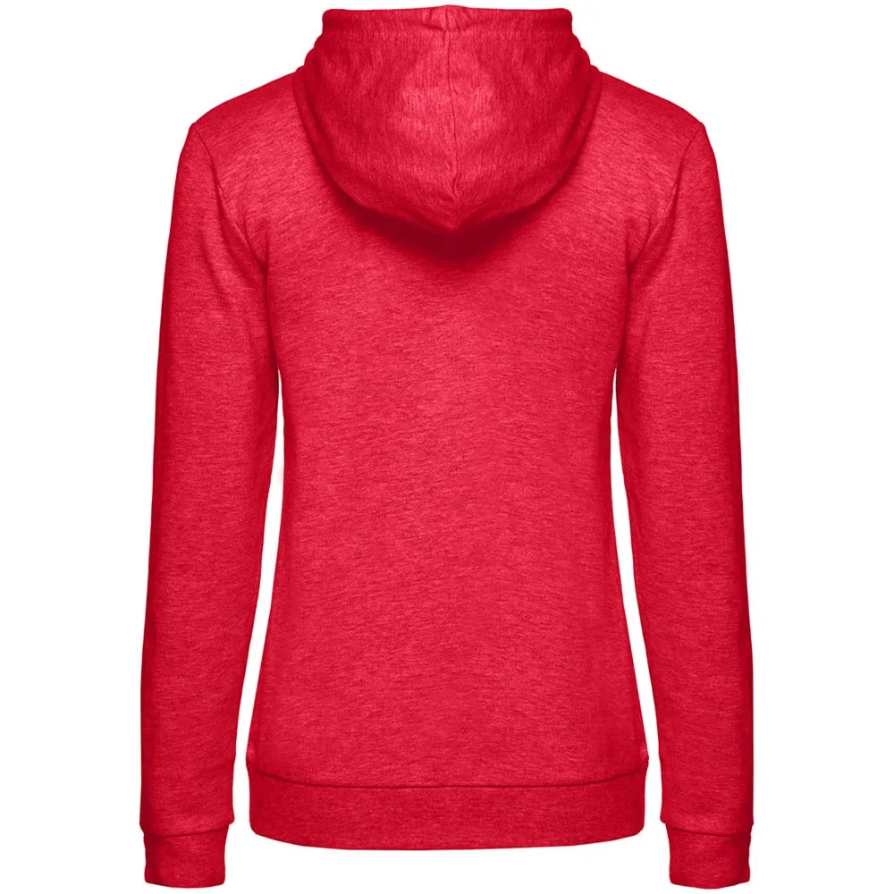 Толстовка с капюшоном женская Hoodie, красный меланж, размер L заказать онлайн с вашим дизайном на заказ в Москве и области