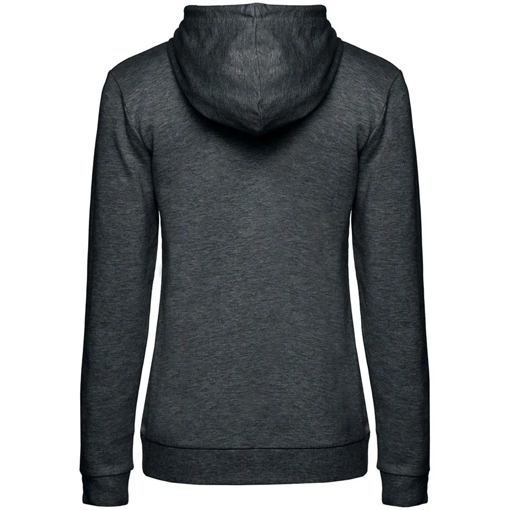 Толстовка с капюшоном женская Hoodie, серый меланж (антрацит), размер M заказать онлайн с вашим дизайном на заказ в Москве и области