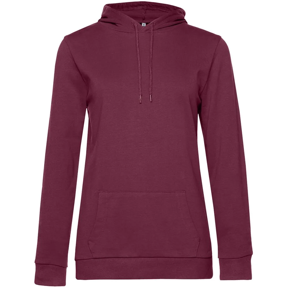 Толстовка с капюшоном женская Hoodie, бордовая заказать онлайн с вашим дизайном на заказ в Москве и области
