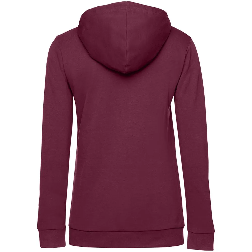 Толстовка с капюшоном женская Hoodie, бордовая заказать онлайн с вашим дизайном на заказ в Москве и области