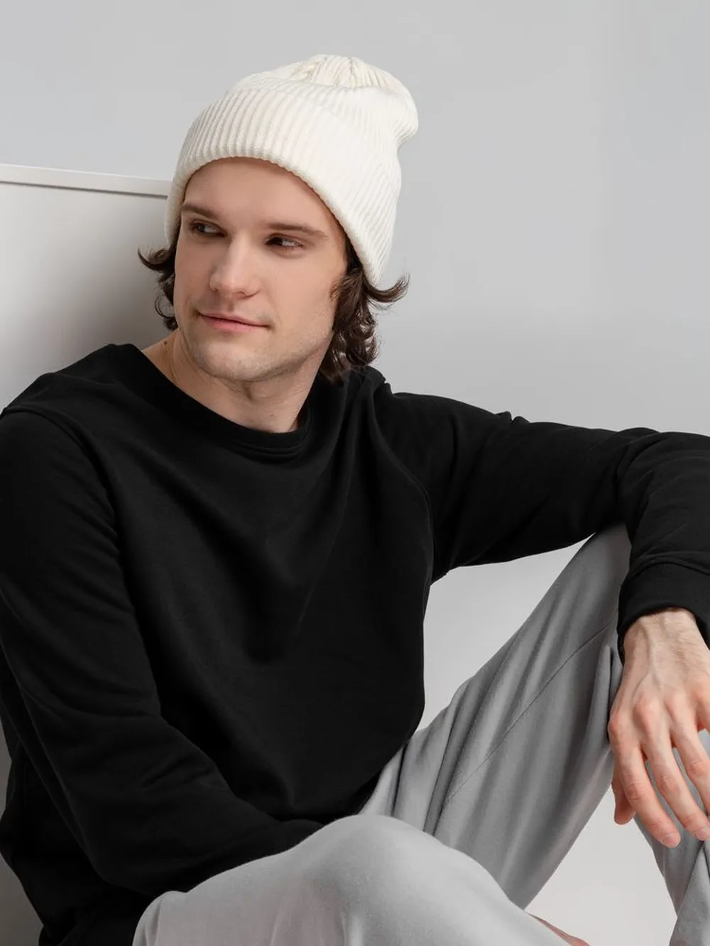 Свитшот унисекс BNC Inspire (Organic), черный заказать онлайн с вашим дизайном на заказ в Москве и области