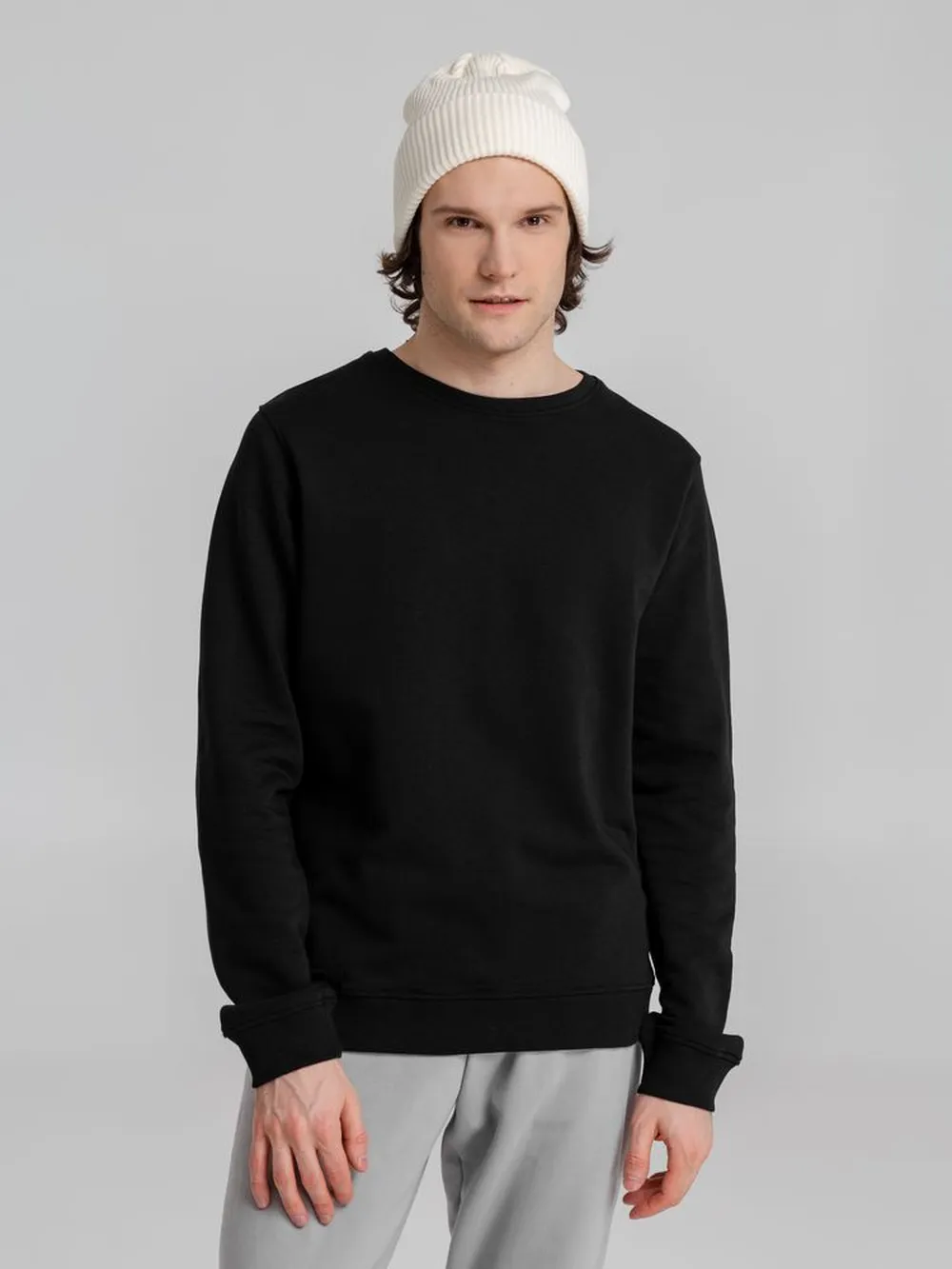 Свитшот унисекс BNC Inspire (Organic), черный, размер 3XL заказать онлайн с вашим дизайном на заказ в Москве и области