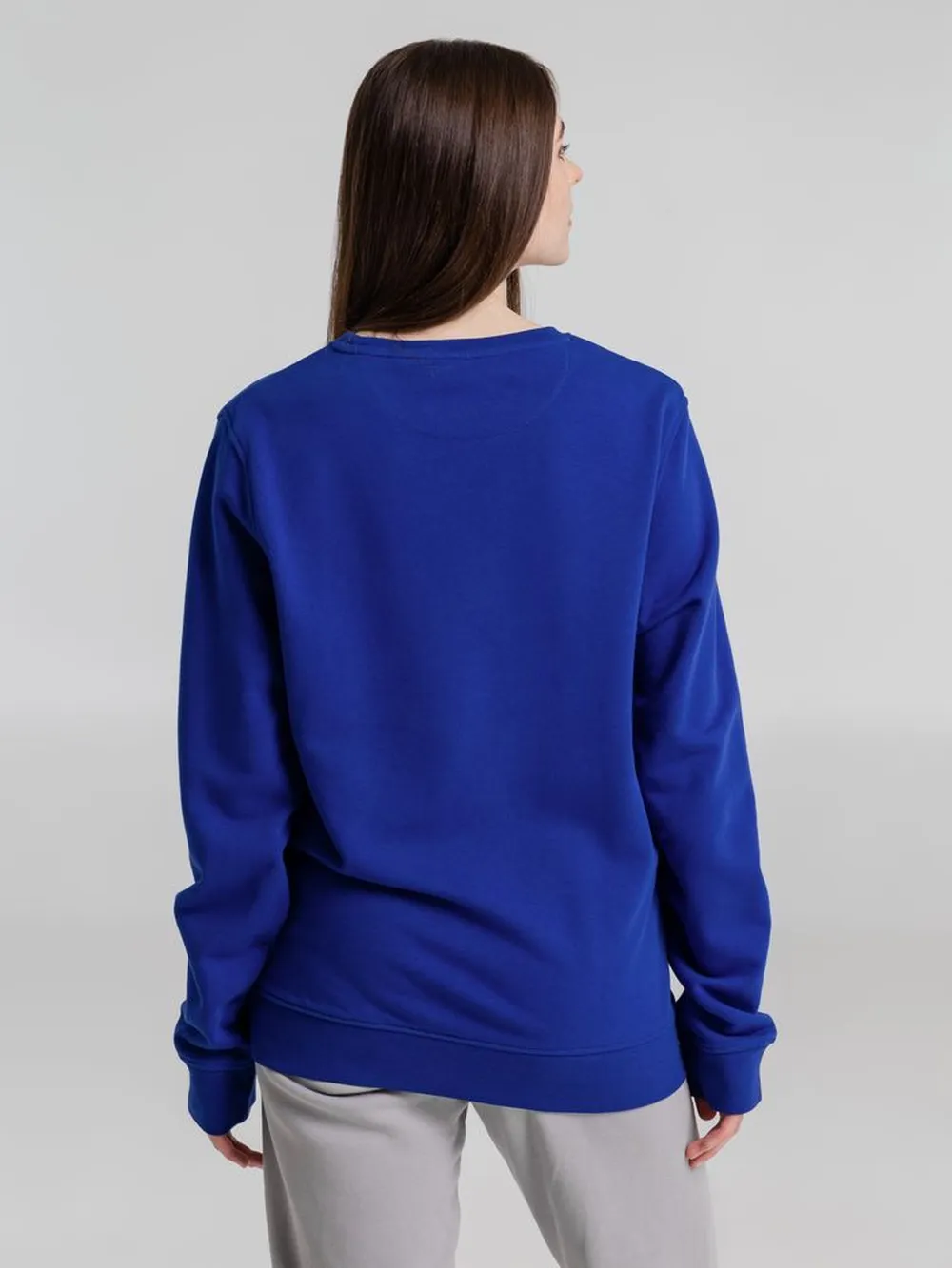 Свитшот унисекс BNC Inspire (Organic), ярко-синий, размер XS заказать онлайн с вашим дизайном на заказ в Москве и области