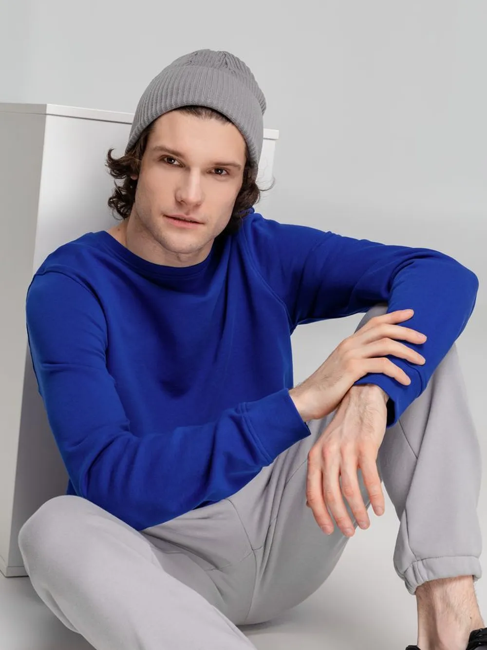 Свитшот унисекс BNC Inspire (Organic), ярко-синий, размер XS заказать онлайн с вашим дизайном на заказ в Москве и области