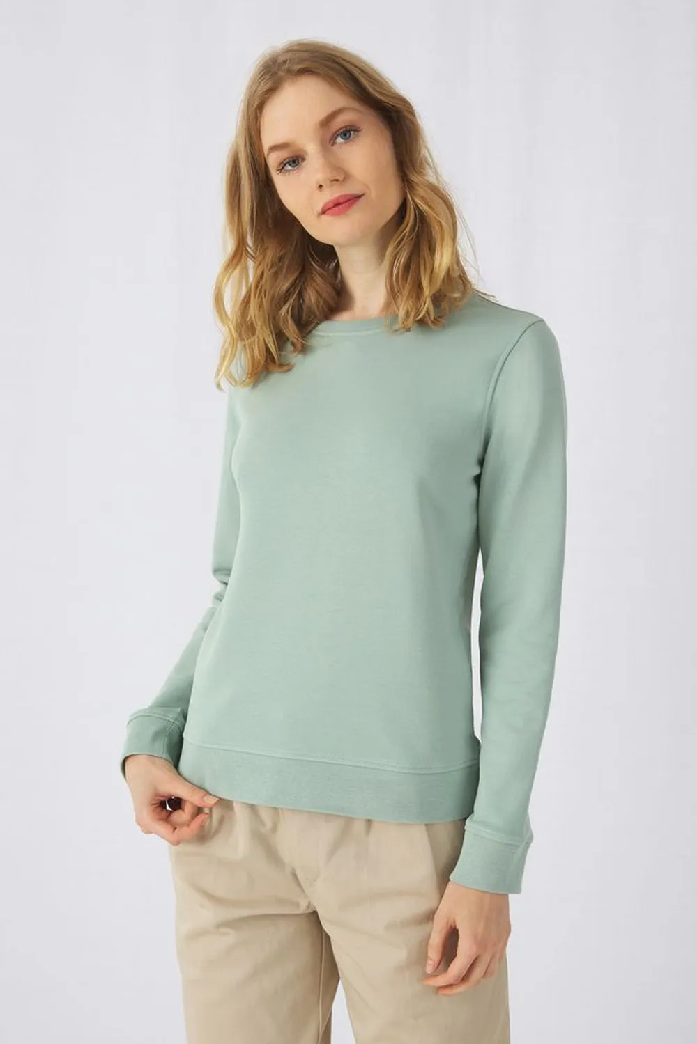 Свитшот женский BNC Inspire (Organic), темно-синий, размер M заказать онлайн с вашим дизайном на заказ в Москве и области