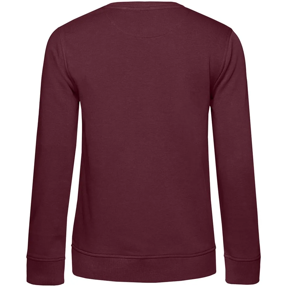 Свитшот женский BNC Inspire (Organic), бордовый, размер XXL заказать онлайн с вашим дизайном на заказ в Москве и области