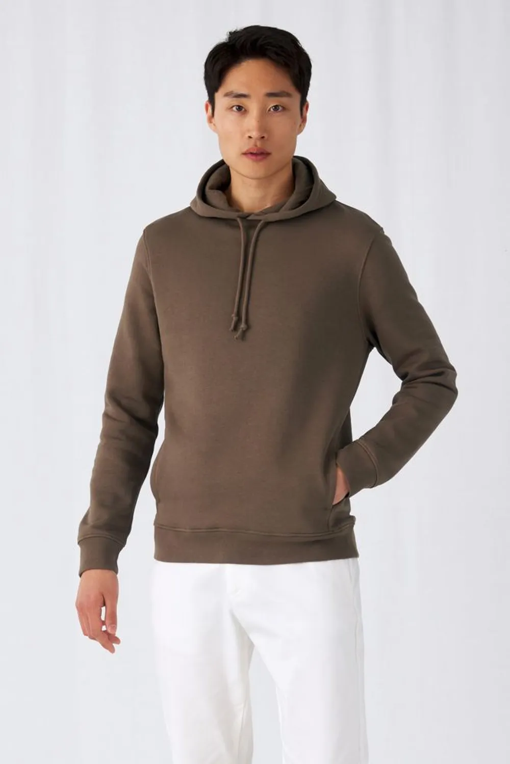 Толстовка с капюшоном унисекс BNC Inspire (Organic), темно-синяя, размер M заказать онлайн с вашим дизайном на заказ в Москве и области