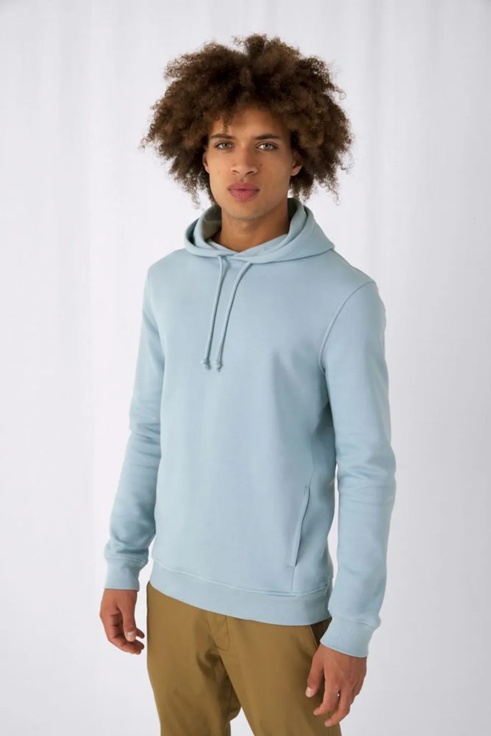 Толстовка с капюшоном унисекс BNC Inspire (Organic), розовая, размер L заказать онлайн с вашим дизайном на заказ в Москве и области