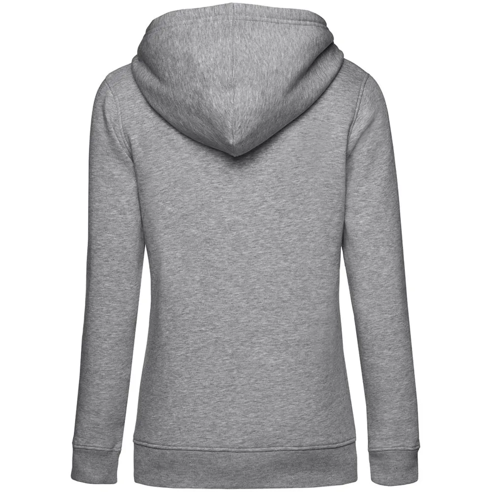 Толстовка с капюшоном женская BNC Inspire (Organic), серый меланж заказать онлайн с вашим дизайном на заказ в Москве и области