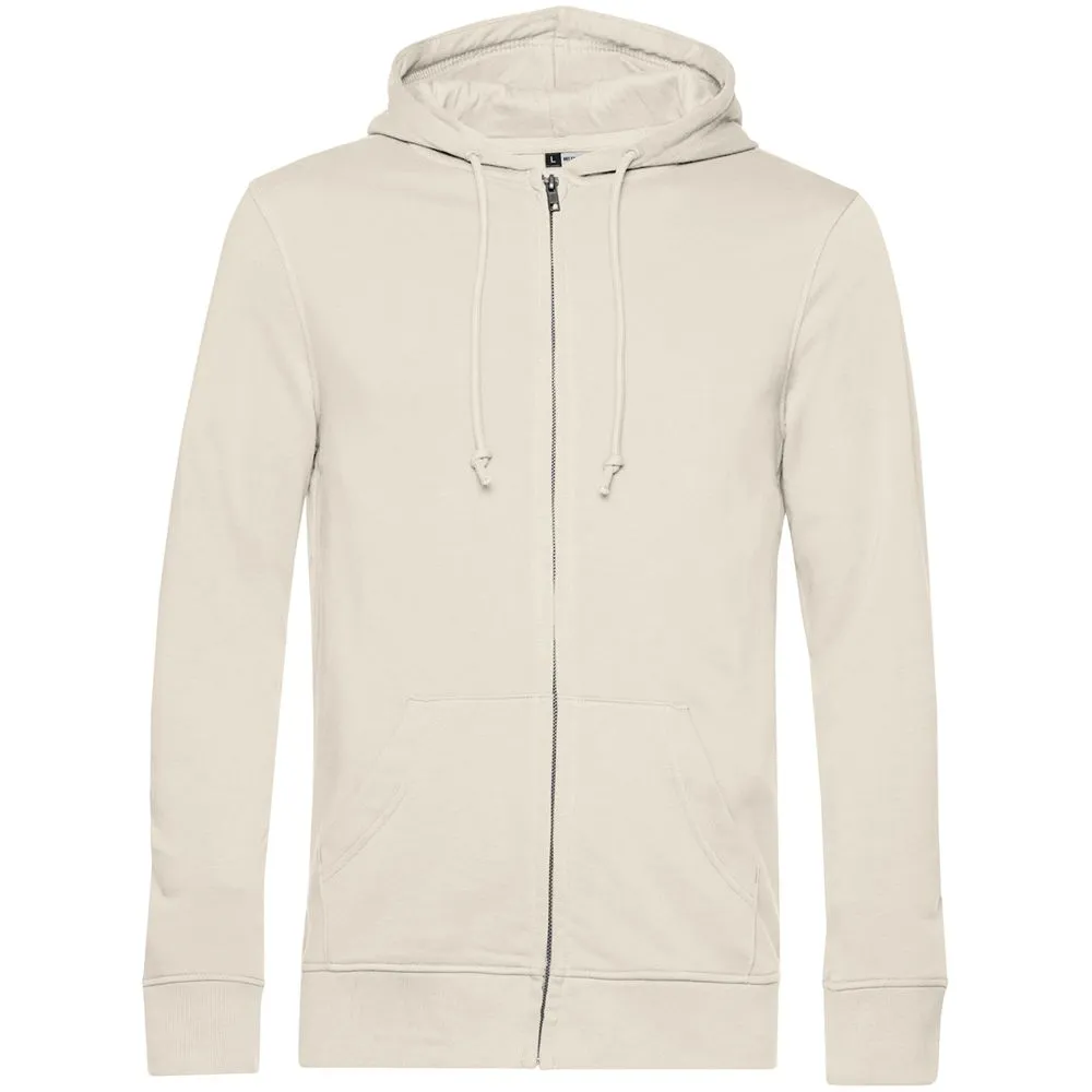 Толстовка на молнии с капюшоном унисекс BNC Inspire (Organic), молочно-белая, размер L заказать онлайн с вашим дизайном на заказ в Москве и области