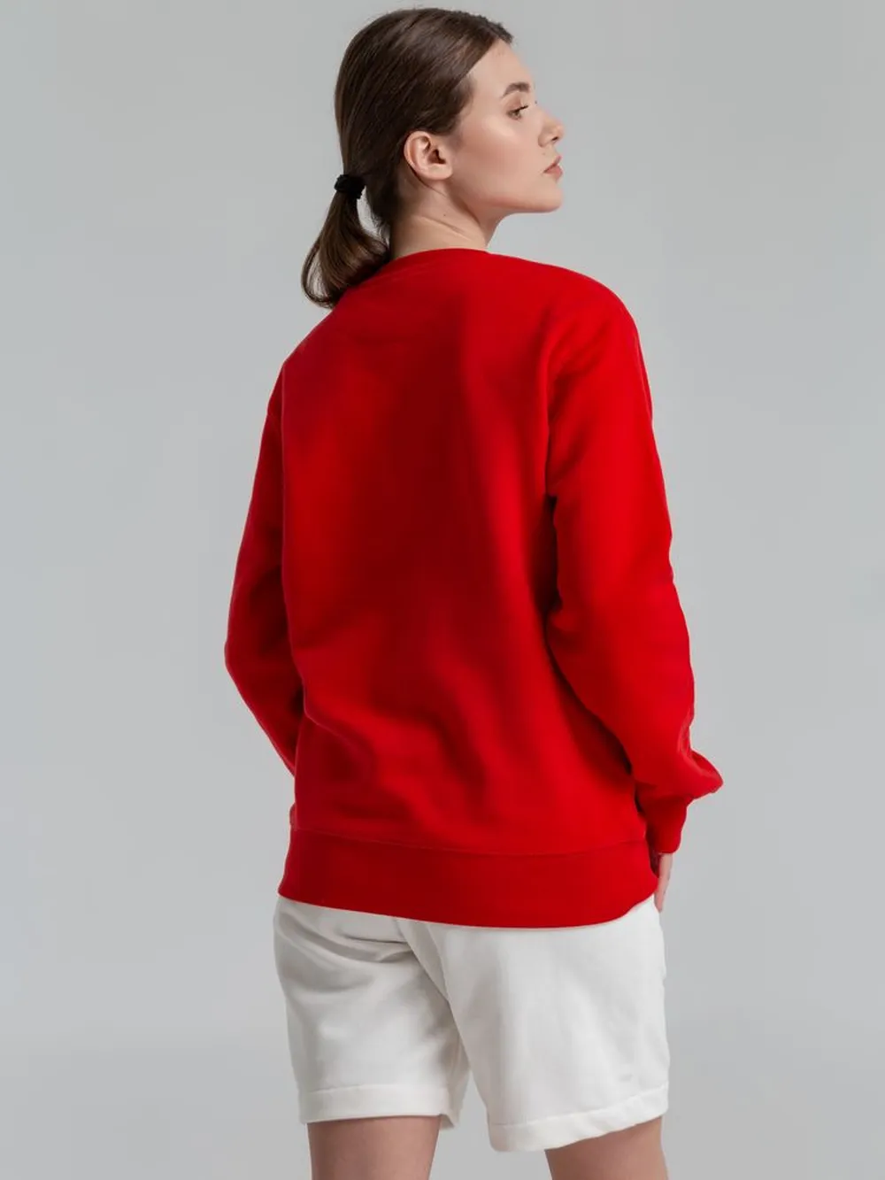 Свитшот унисекс King, красный, размер XL заказать онлайн с вашим дизайном на заказ в Москве и области