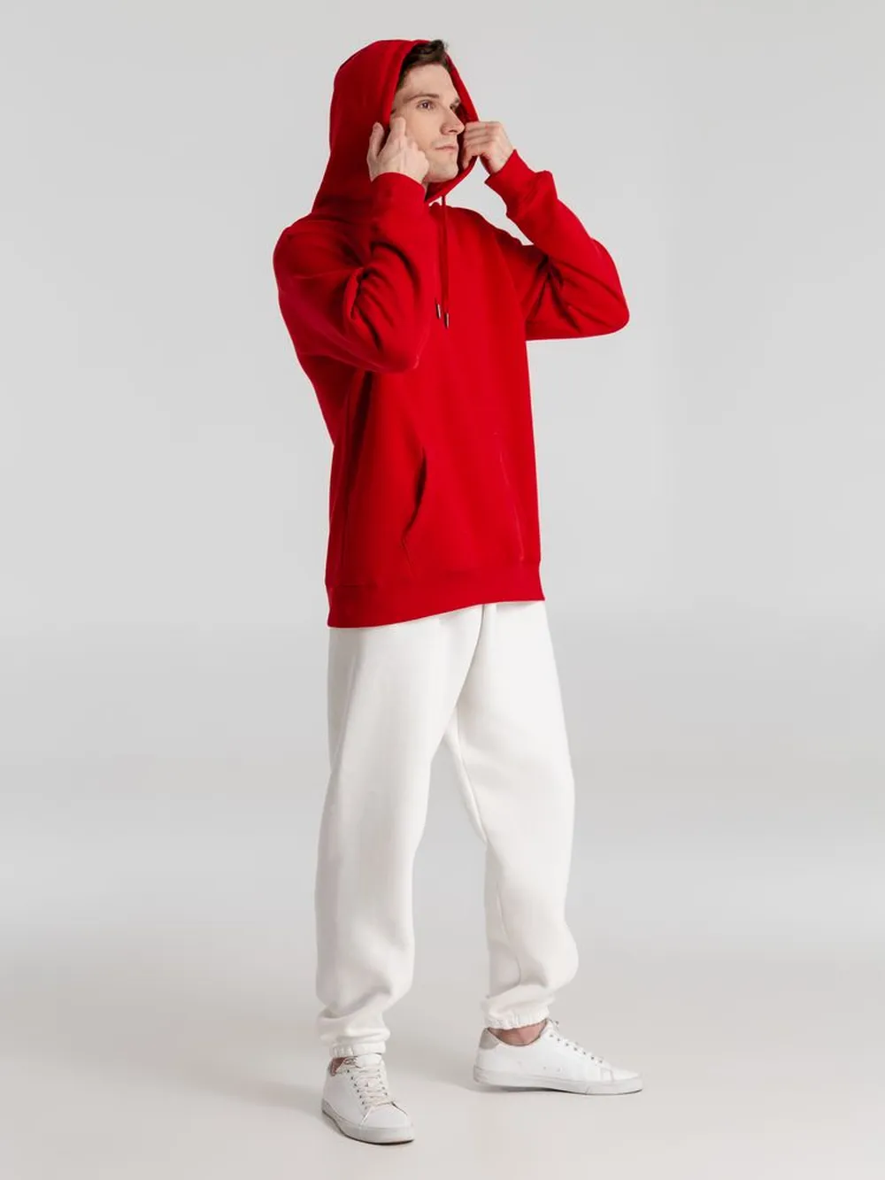 Толстовка с капюшоном унисекс King, красная, размер M заказать онлайн с вашим дизайном на заказ в Москве и области