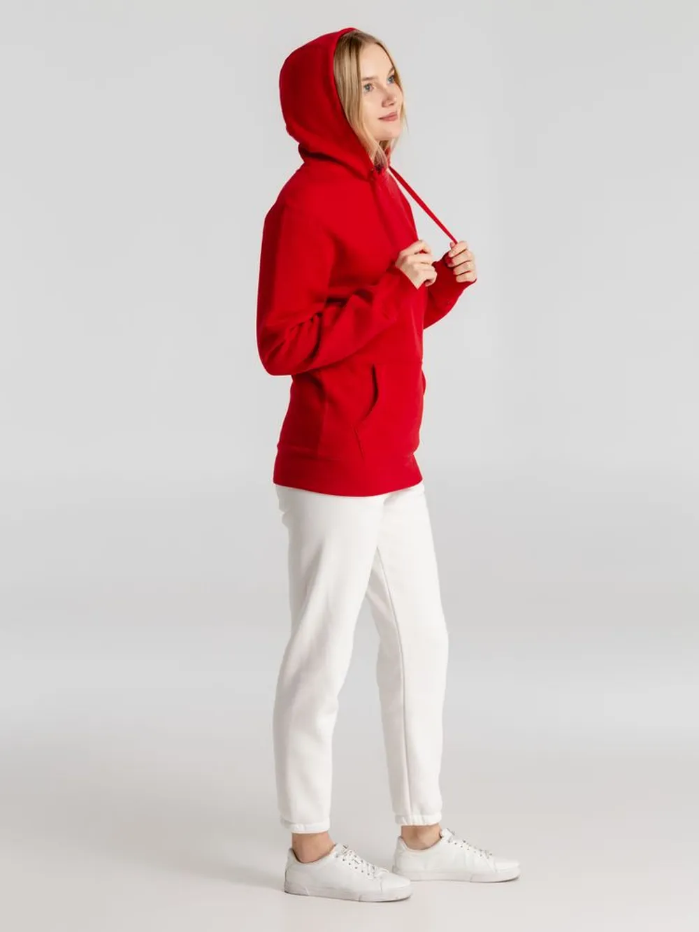 Толстовка с капюшоном унисекс King, красная, размер M заказать онлайн с вашим дизайном на заказ в Москве и области