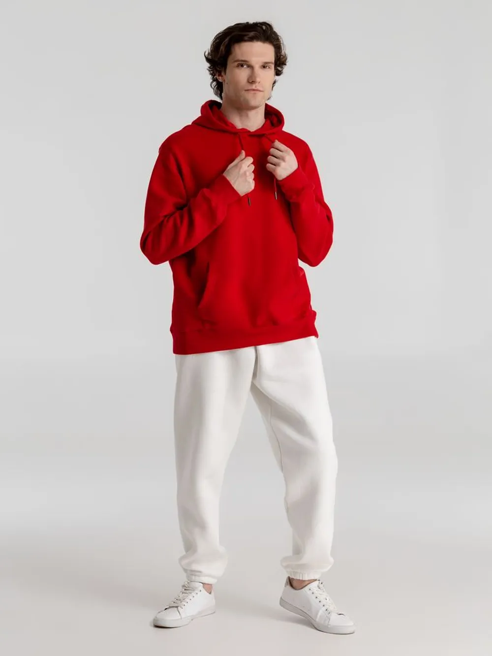 Толстовка с капюшоном унисекс King, красная, размер M заказать онлайн с вашим дизайном на заказ в Москве и области