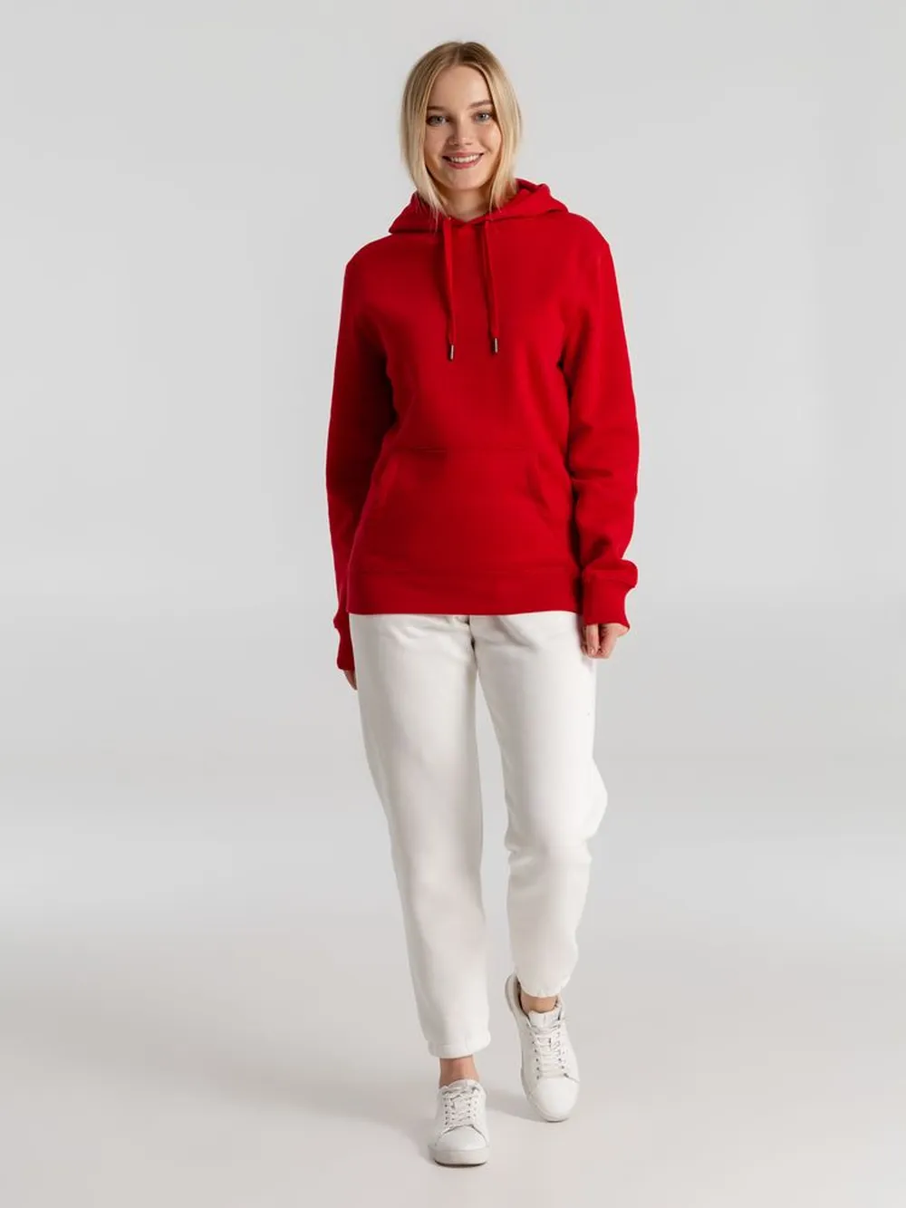 Толстовка с капюшоном унисекс King, красная, размер M заказать онлайн с вашим дизайном на заказ в Москве и области