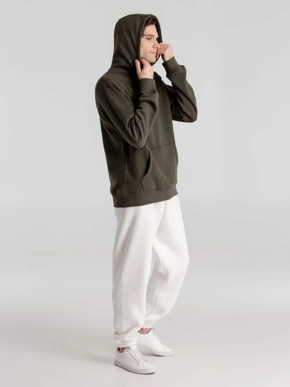 Толстовка с капюшоном унисекс King, хаки, размер XL заказать онлайн с вашим дизайном на заказ в Москве и области