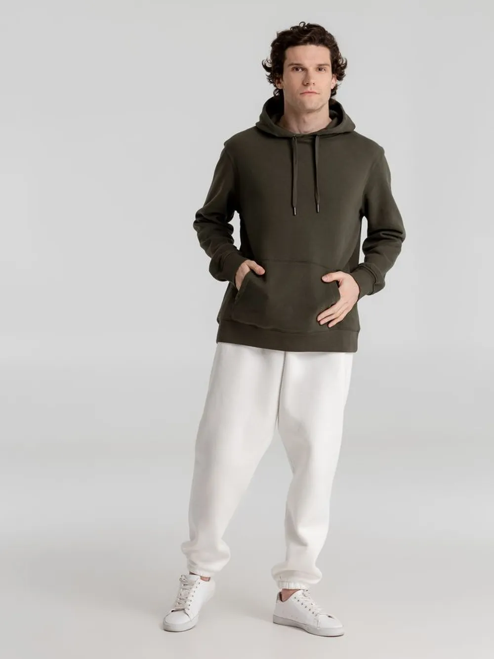 Толстовка с капюшоном унисекс King, хаки, размер XL заказать онлайн с вашим дизайном на заказ в Москве и области