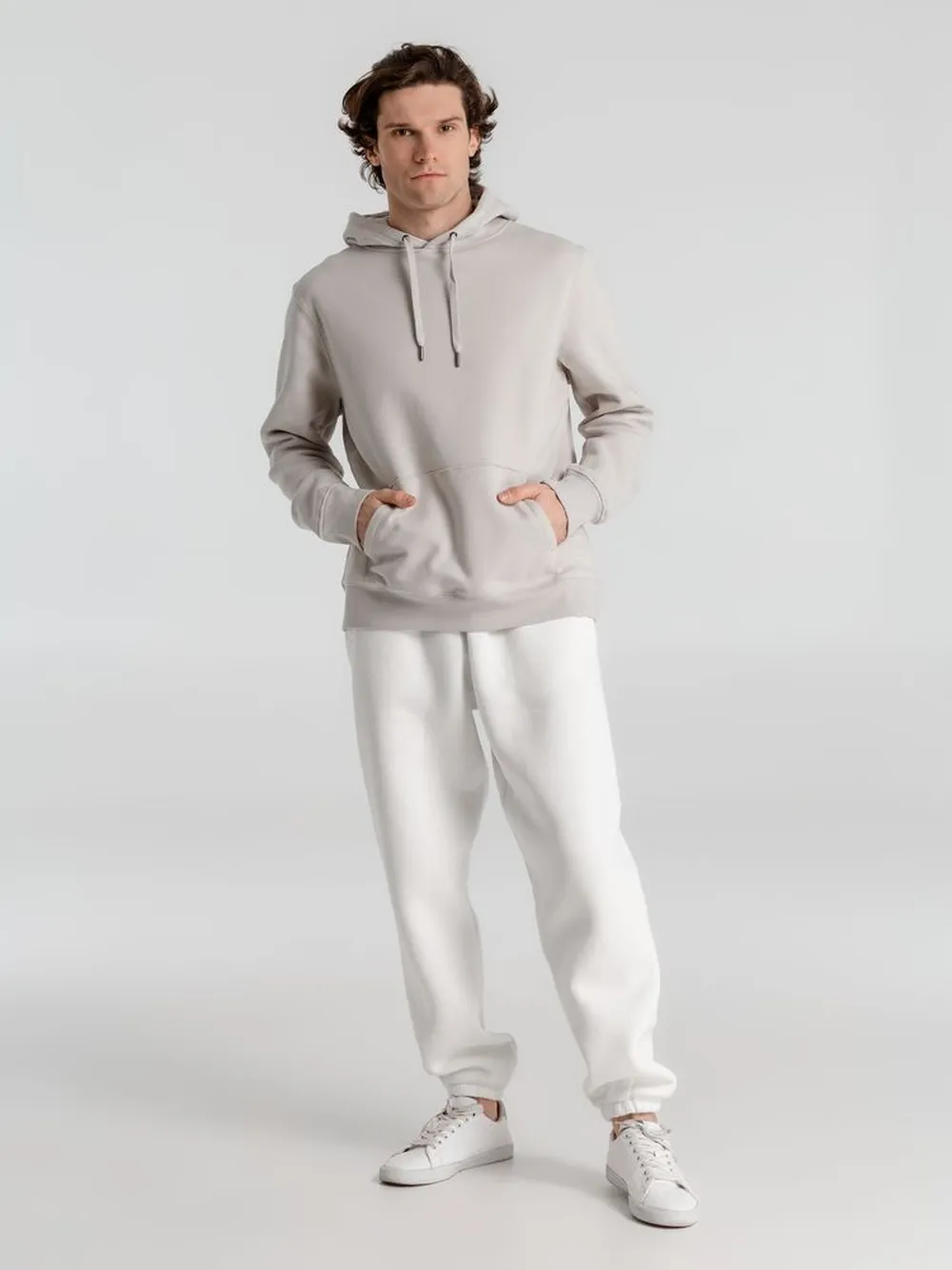 Толстовка с капюшоном унисекс King, дымчато-серая, размер M заказать онлайн с вашим дизайном на заказ в Москве и области