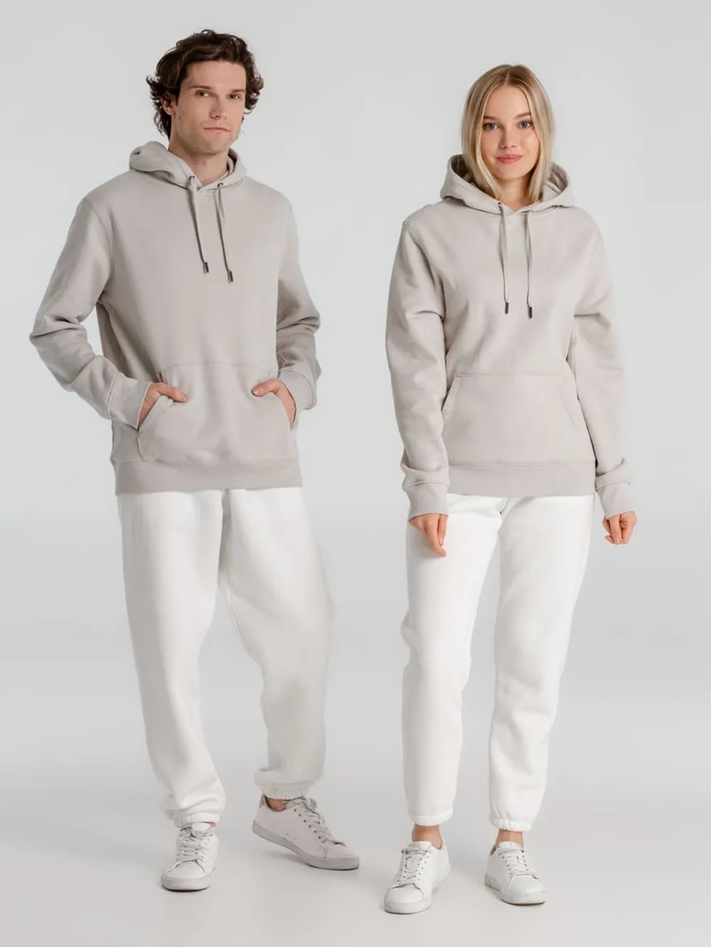 Толстовка с капюшоном унисекс King, дымчато-серая, размер M заказать онлайн с вашим дизайном на заказ в Москве и области