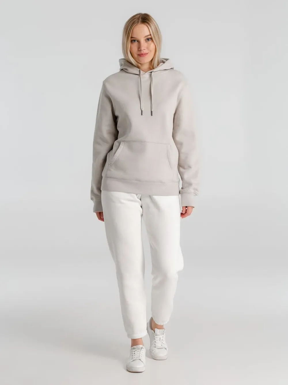 Толстовка с капюшоном унисекс King, дымчато-серая, размер M заказать онлайн с вашим дизайном на заказ в Москве и области