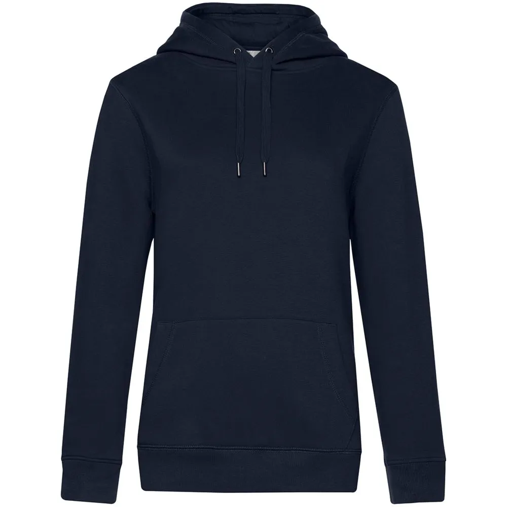 Толстовка с капюшоном женская Queen, темно-синяя, размер XL заказать онлайн с вашим дизайном на заказ в Москве и области