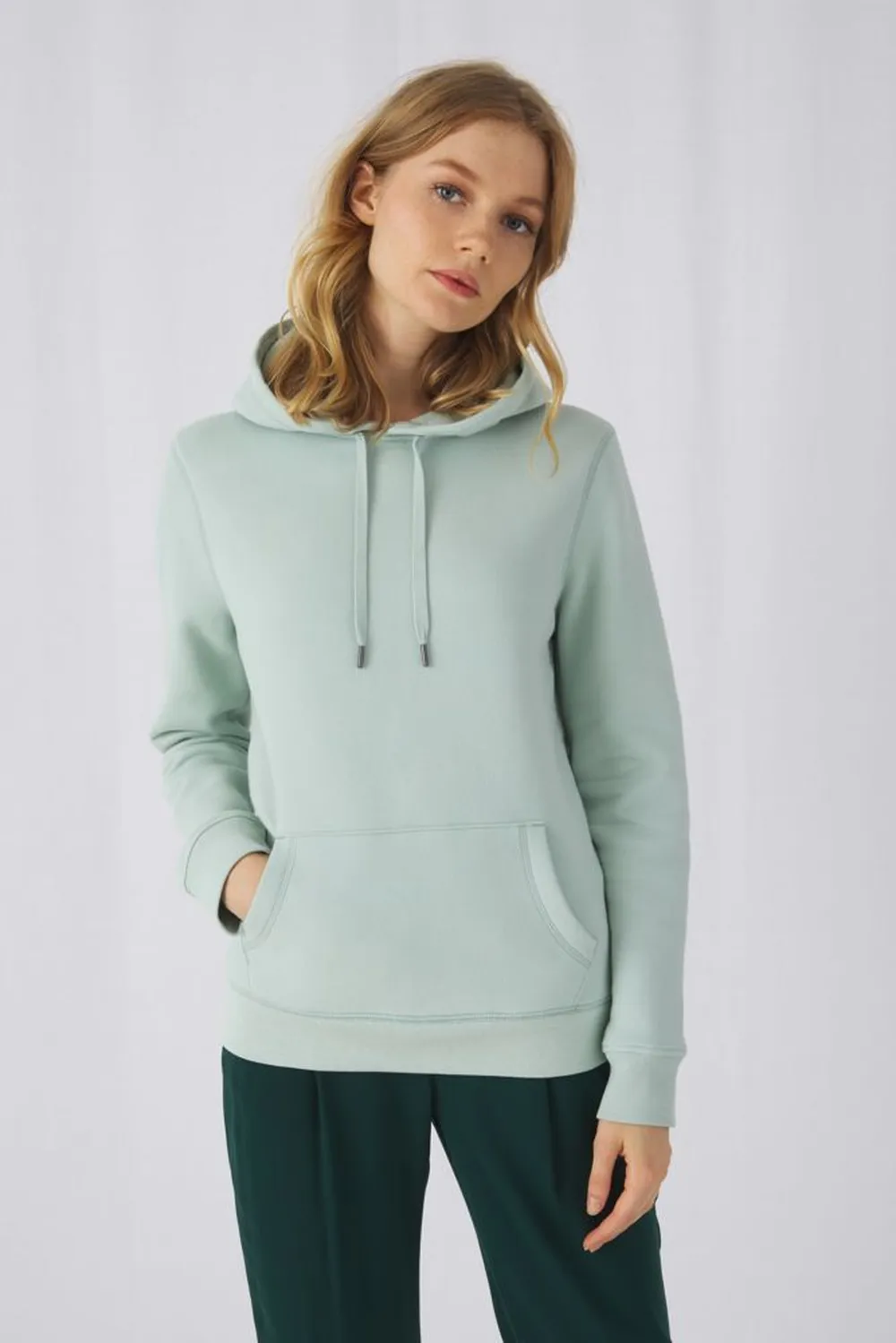 Толстовка с капюшоном женская Queen, темно-синяя, размер XL заказать онлайн с вашим дизайном на заказ в Москве и области