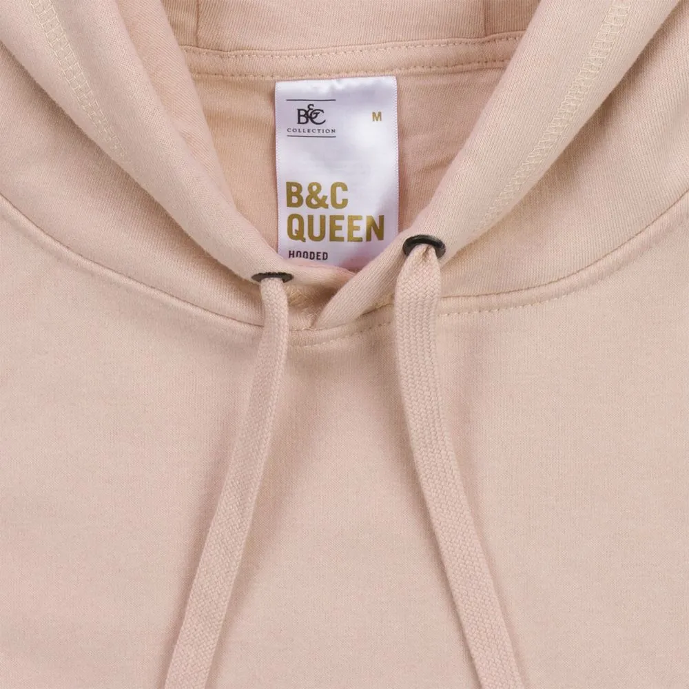Толстовка с капюшоном женская Queen, дымчато-серая, размер M заказать онлайн с вашим дизайном на заказ в Москве и области
