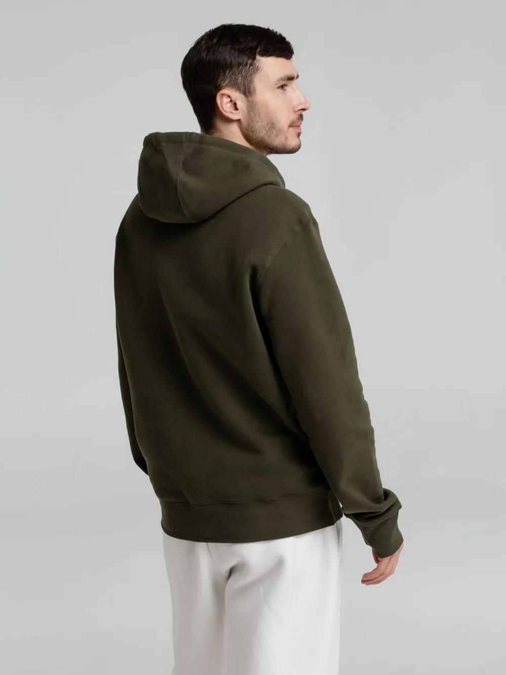 Толстовка на молнии с капюшоном унисекс King, хаки, размер XS заказать онлайн с вашим дизайном на заказ в Москве и области