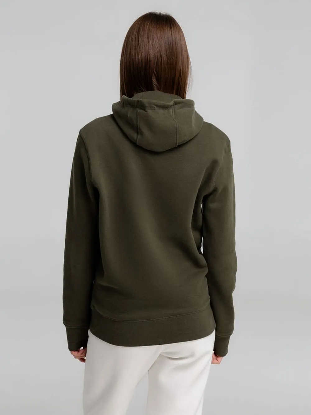 Толстовка на молнии с капюшоном унисекс King, хаки, размер XS заказать онлайн с вашим дизайном на заказ в Москве и области