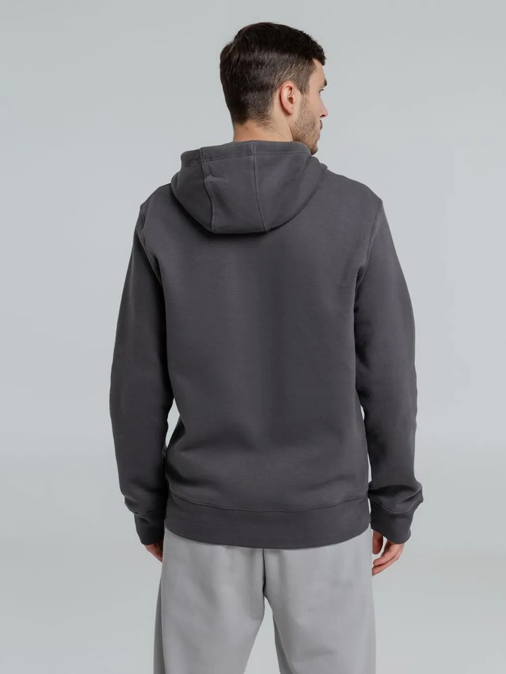 Толстовка на молнии с капюшоном унисекс King, темно-серая заказать онлайн с вашим дизайном на заказ в Москве и области