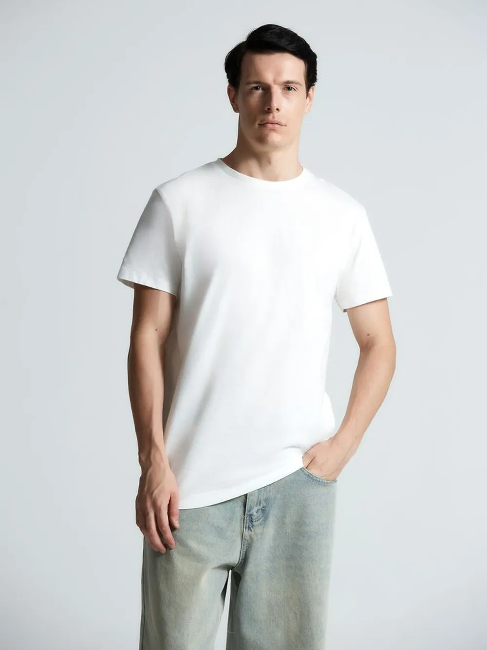 Футболка T-bolka 160 Original, белая (теплый оттенок), размер XXS заказать онлайн с вашим дизайном на заказ в Москве и области